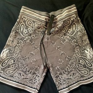 Grey Amiri Bandana Shorts